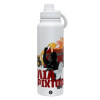 1L Stainless Steel Thermal Bottle with Phone Holder & Double Wall Insulation