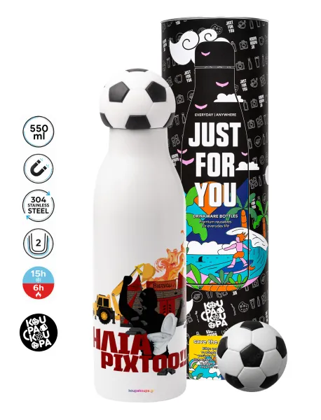 Ηλία ρίχτοοο!!! — Soccer Metal mug thermos, double wall, 550ml