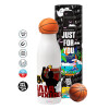 Bascetball Metal mug thermos, double wall, 550ml