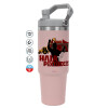 Pink color, 890ml (30oz) stainless Steel Tumbler with Handle