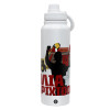 1L Stainless Steel Thermal Bottle with Phone Holder & Double Wall Insulation