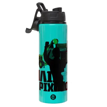 Ηλία ρίχτο!, Μεταλλικό παγούρι νερού με καπάκι ασφαλείας, αλουμινίου 850ml