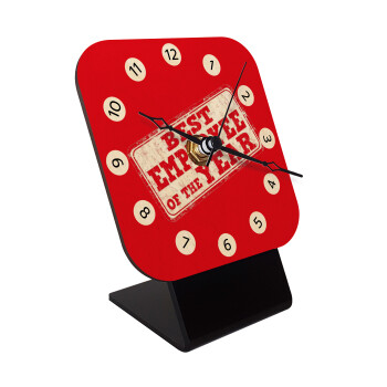 Best employee of the year, Επιτραπέζιο ρολόι σε φυσικό ξύλο (10cm)