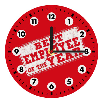 Best employee of the year, Wooden wall clock (20cm)