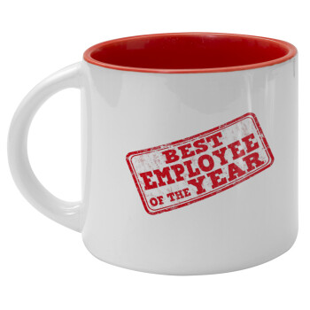 Best employee of the year, Κούπα κεραμική 400ml Λευκή/Κόκκινη