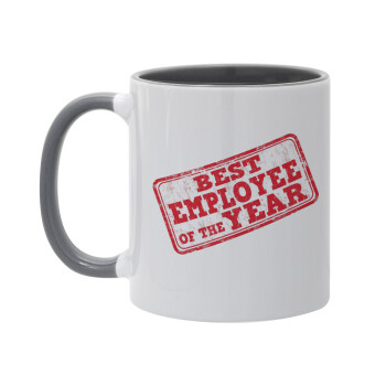 Best employee of the year, Mug colored grey, ceramic, 330ml