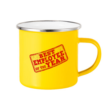 Best employee of the year, Yellow Enamel Metallic Cup 360ml