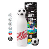 Soccer Metal mug thermos, double wall, 550ml