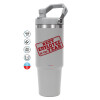 GREY color, 890ml (30oz) stainless Steel Tumbler with Handle