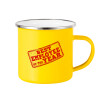 Yellow Enamel Metallic Cup 360ml