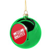 Green Christmas tree ornament ball 8cm