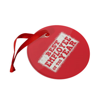 Best employee of the year, Christmas ornament glass 9cm