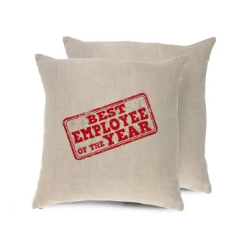 Best employee of the year, Μαξιλάρι καναπέ ΛΙΝΟ 40x40cm περιέχεται το  γέμισμα