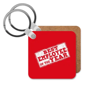Best employee of the year, Μπρελόκ Ξύλινο τετράγωνο MDF