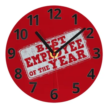 Best employee of the year, Ρολόι τοίχου γυάλινο (20cm)