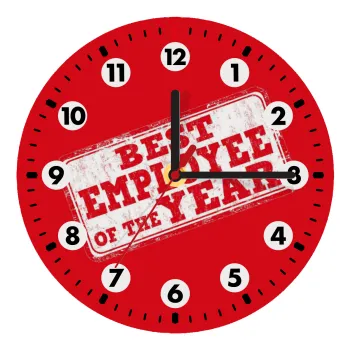 Best employee of the year, Wooden wall clock (20cm)