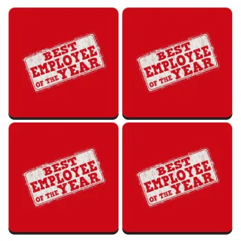Best employee of the year, ΣΕΤ 4 Σουβέρ ξύλινα τετράγωνα (9cm)