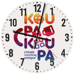 Ρολόι τοίχου ξύλινο 30cm