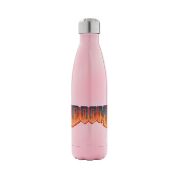 DOOM, Metal mug thermos Pink Iridiscent (Stainless steel), double wall, 500ml