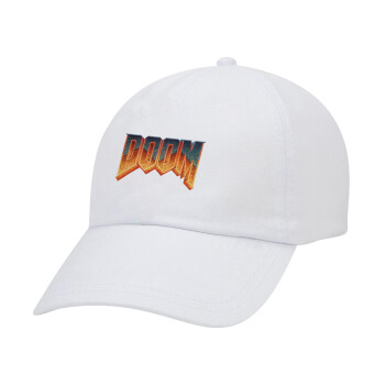DOOM, Καπέλο Baseball Λευκό (5-φύλλο, unisex)