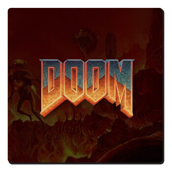 DOOM, Τετράγωνο μαγνητάκι ξύλινο 6x6cm