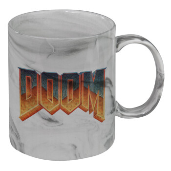 DOOM, Mug ceramic marble style, 330ml