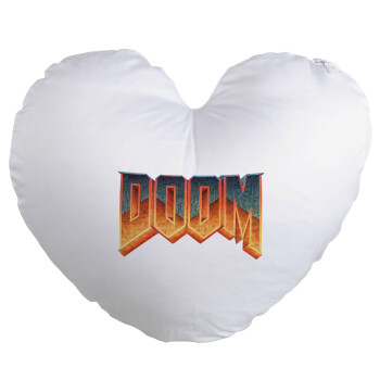 DOOM, Μαξιλάρι καναπέ καρδιά 40x40cm περιέχεται το  γέμισμα
