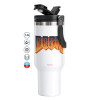 Mega Stainless steel Tumbler with lid, double wall 1,2L