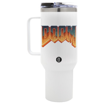 DOOM, Mega Stainless steel Tumbler with lid, double wall 1,2L