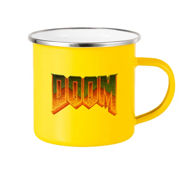 DOOM — Yellow Enamel Metallic Cup 360ml