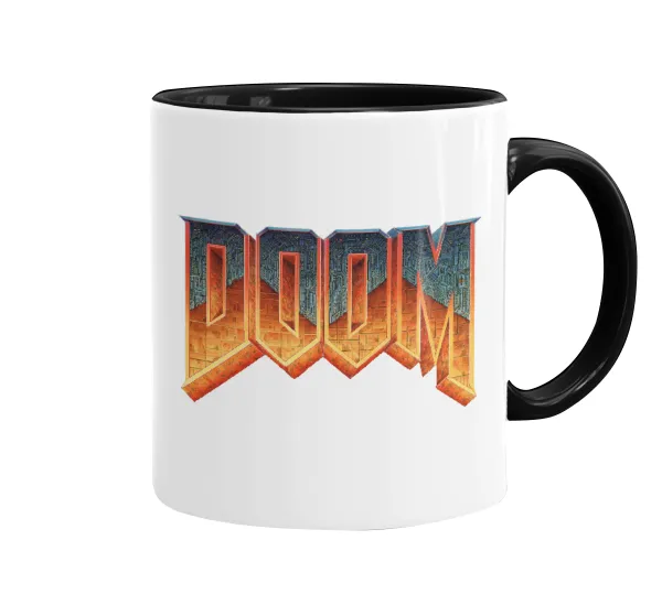 DOOM — Mug colored black, ceramic, 330ml