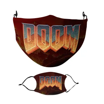 DOOM, Μάσκα υφασμάτινη Ενηλίκων πολλαπλών στρώσεων με υποδοχή φίλτρου