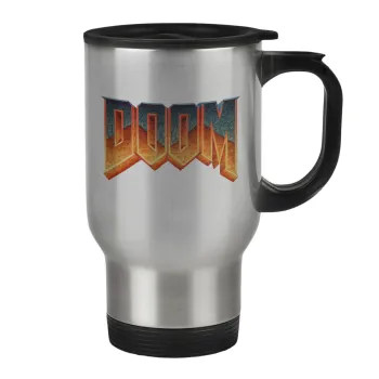 DOOM, Stainless steel travel mug with lid, double wall 450ml