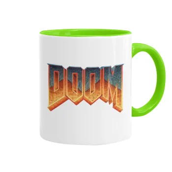 DOOM, Mug colored light green, ceramic, 330ml