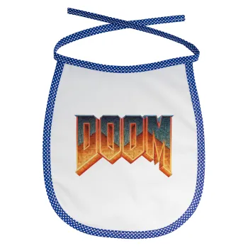 DOOM, Σαλιάρα μωρού αλέκιαστη με κορδόνι Μπλε