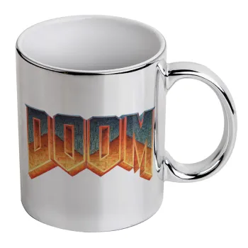 DOOM, Κούπα κεραμική, ασημένια καθρέπτης, 330ml