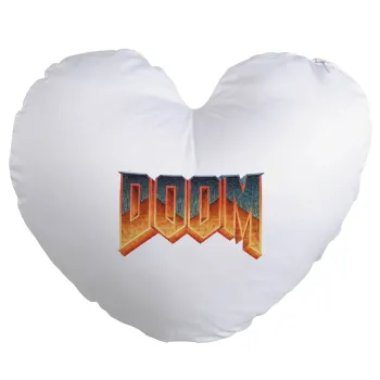 DOOM, Μαξιλάρι καναπέ καρδιά 40x40cm περιέχεται το  γέμισμα
