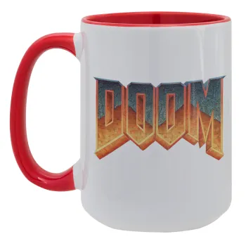 DOOM, Κούπα Mega 15oz, κεραμική Κόκκινη, 450ml