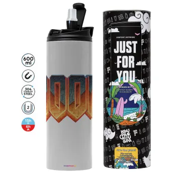 DOOM, Tumbler stainless steel GREY 600ml