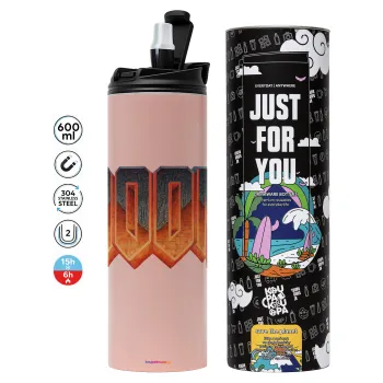 DOOM, Tumbler stainless steel PINK 600ml