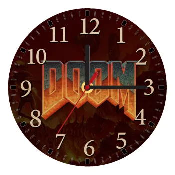 DOOM, Ρολόι τοίχου ξύλινο plywood (20cm)