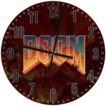 DOOM, Ρολόι τοίχου ξύλινο (30cm)