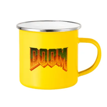 DOOM, Κούπα Μεταλλική εμαγιέ Κίτρινη 360ml