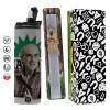 Πασχαλινή Λαμπάδα με Travel Tumbler θερμό (600ml, BPA free) & κερί αρωματικό πλακέ (30cm) (ΓΚΡΙ)