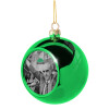 Green Christmas tree ornament ball 8cm