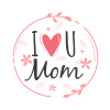 I Love you Mom pink