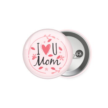 I Love you Mom pink, Κονκάρδα παραμάνα 5.9cm