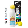 Tennis ball Metal mug thermos White, double wall, 550ml