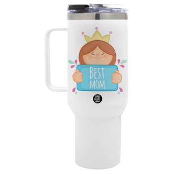 Best mom Princess, Mega Stainless steel Tumbler with lid, double wall 1,2L