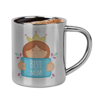Best mom Princess, Double-wall metal cup for espresso (220ml)